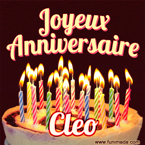 Joyeux anniversaire Cleo GIF