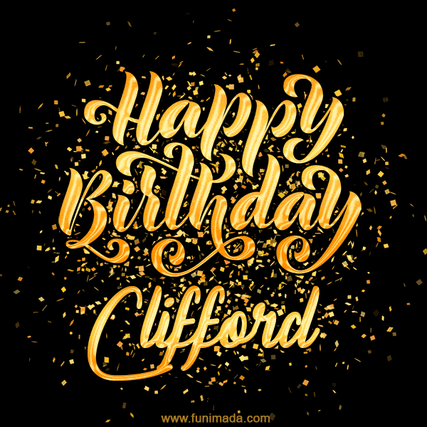 Happy Birthday Card for Clifford - Download GIF and Send for Free