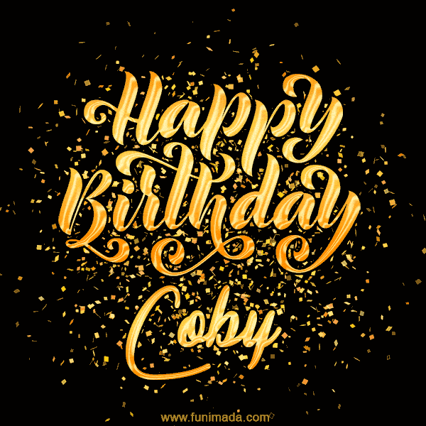 Happy Birthday Card for Coby - Download GIF and Send for Free