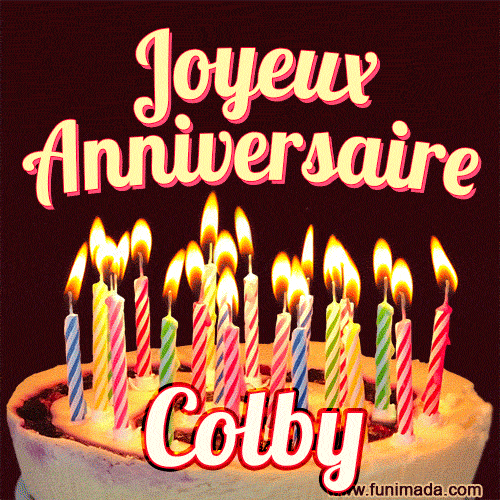 Joyeux anniversaire Colby GIF