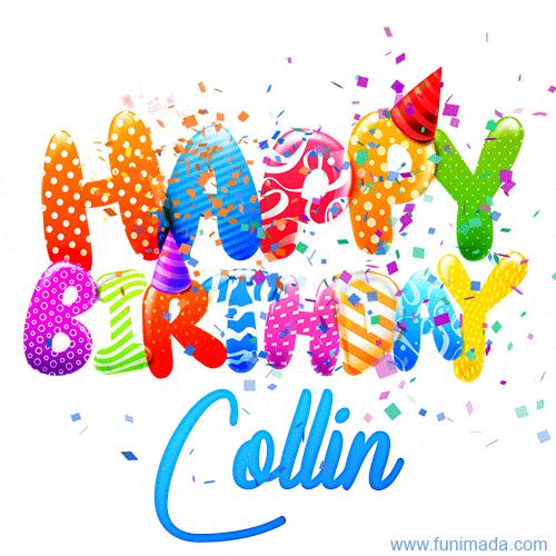 Happy Birthday Collin - Creative Personalized GIF With Name