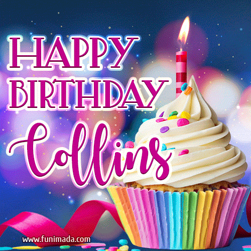Happy Birthday Collins - Lovely Animated GIF