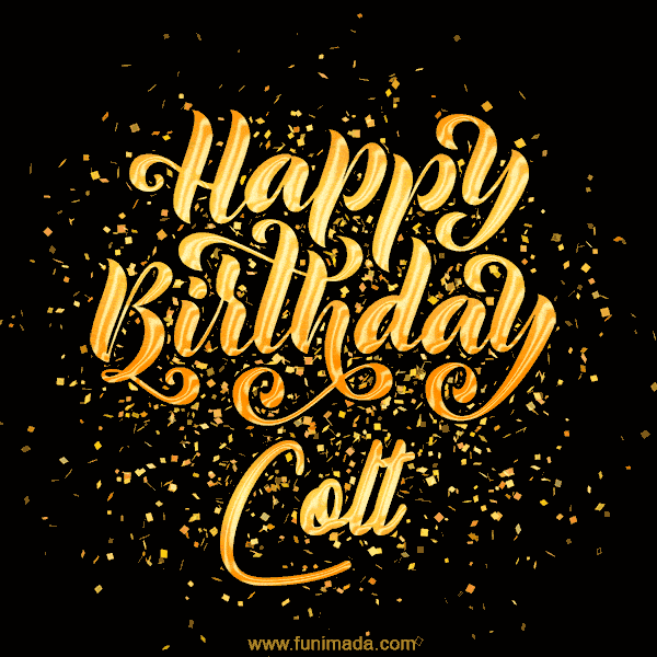 Happy Birthday Card for Colt - Download GIF and Send for Free