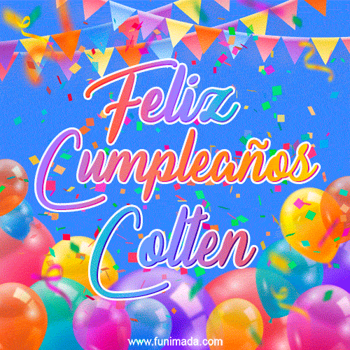Feliz Cumpleaños Colten (GIF)