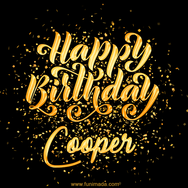 Happy Birthday Card for Cooper - Download GIF and Send for Free