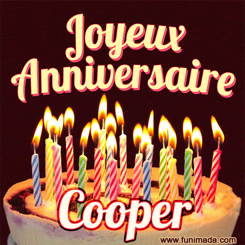 Joyeux anniversaire Cooper GIF