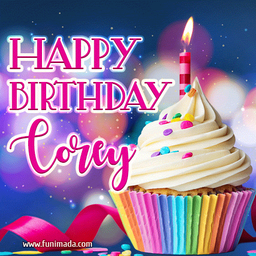 Happy Birthday Corey - Lovely Animated GIF