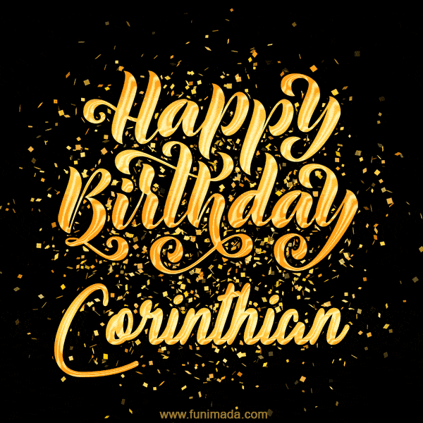 Happy Birthday Card for Corinthian - Download GIF and Send for Free