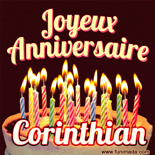 Joyeux anniversaire Corinthian GIF