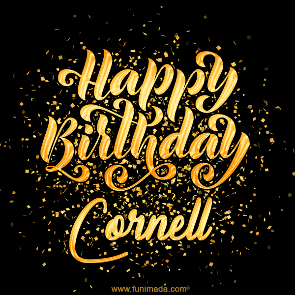 Happy Birthday Card for Cornell - Download GIF and Send for Free