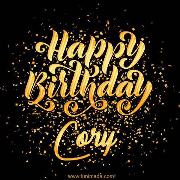 Happy Birthday Card for Cory - Download GIF and Send for Free