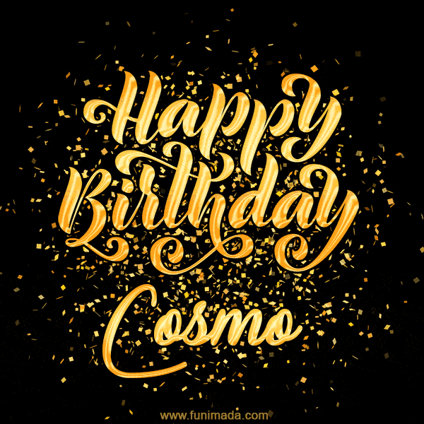 Happy Birthday Card for Cosmo - Download GIF and Send for Free
