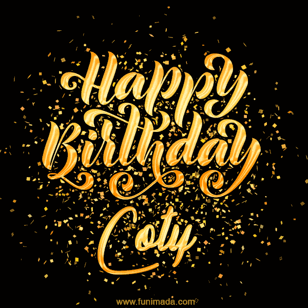 Happy Birthday Card for Coty - Download GIF and Send for Free