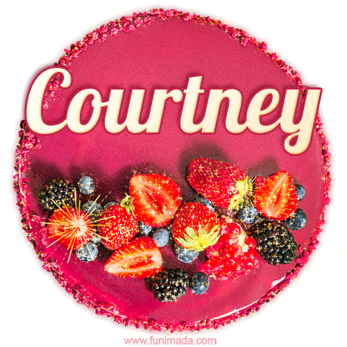 Happy Birthday Cake with Name Courtney - Free Download