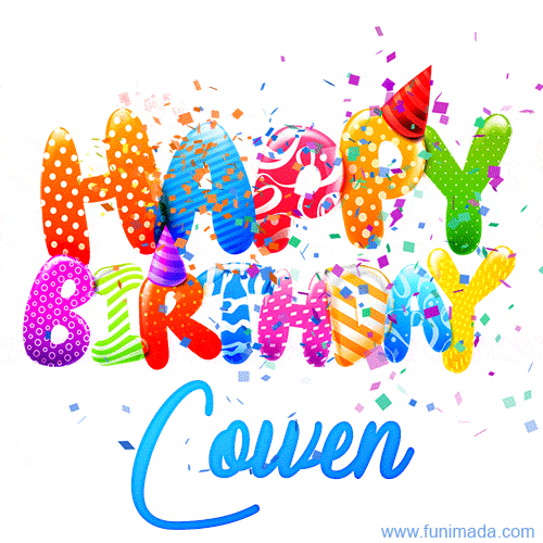 Happy Birthday Cowen - Creative Personalized GIF With Name