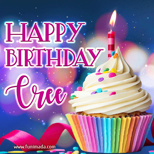 Happy Birthday Cree - Lovely Animated GIF