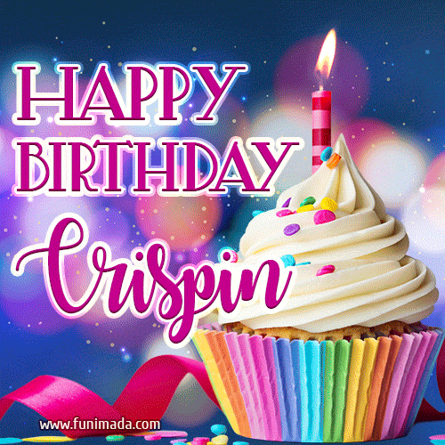 Happy Birthday Crispin - Lovely Animated GIF