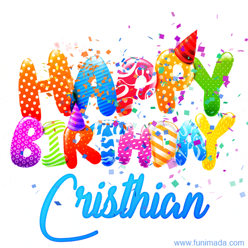 Happy Birthday Cristhian - Creative Personalized GIF With Name