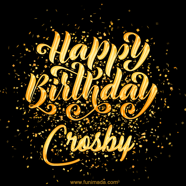 Happy Birthday Card for Crosby - Download GIF and Send for Free
