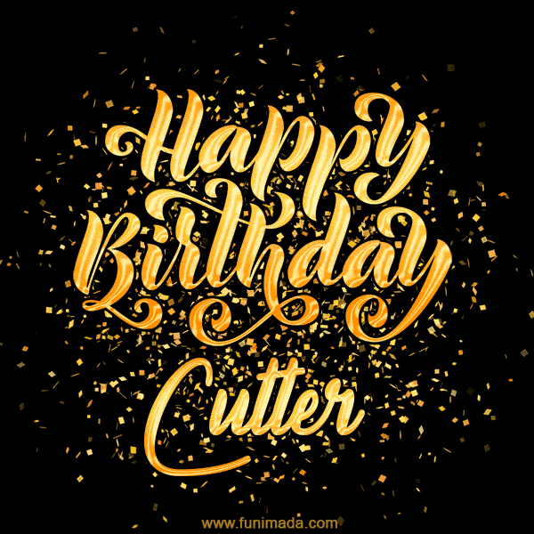 Happy Birthday Card for Cutter - Download GIF and Send for Free