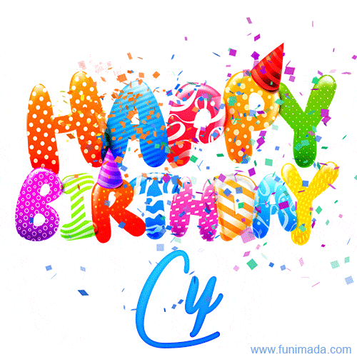 Happy Birthday Cy - Creative Personalized GIF With Name