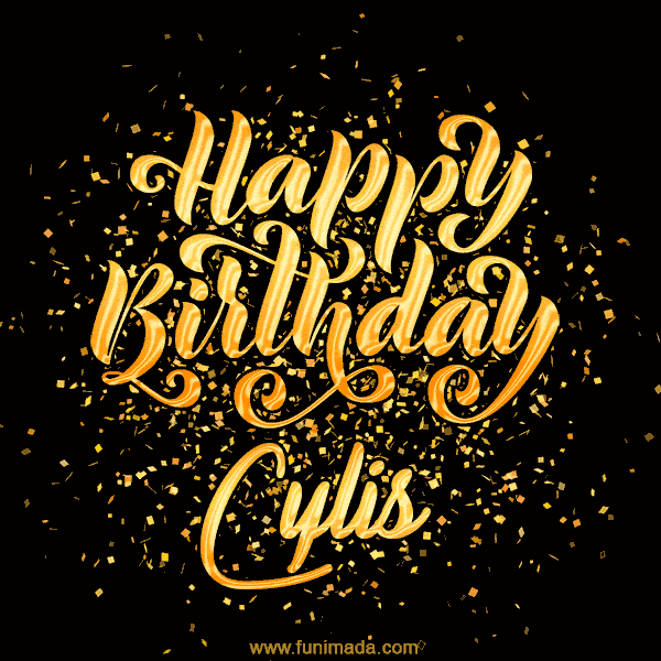 Happy Birthday Card for Cylis - Download GIF and Send for Free
