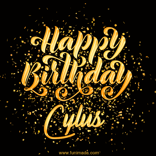 Happy Birthday Card for Cylus - Download GIF and Send for Free