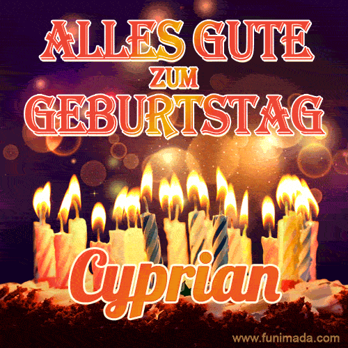 Alles Gute zum Geburtstag Cyprian (GIF)