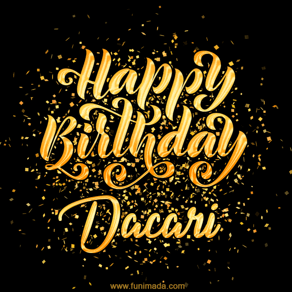 Happy Birthday Card for Dacari - Download GIF and Send for Free
