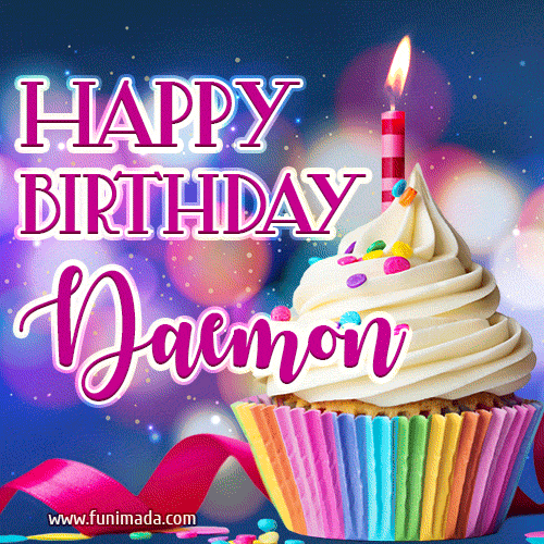 Happy Birthday Daemon - Lovely Animated GIF