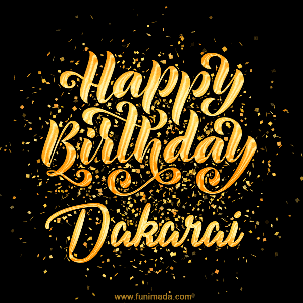 Happy Birthday Card for Dakarai - Download GIF and Send for Free