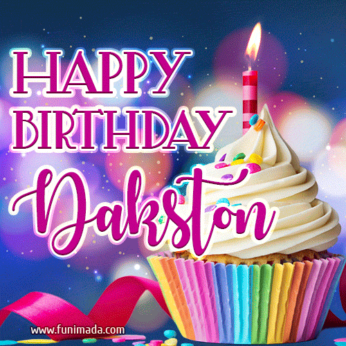 Happy Birthday Dakston - Lovely Animated GIF