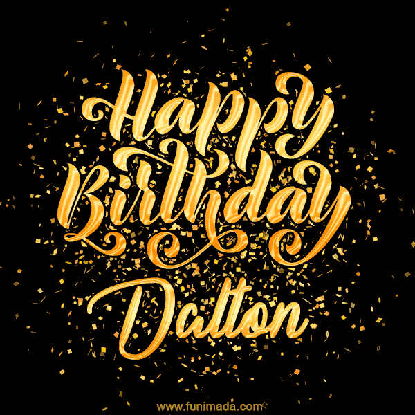 Happy Birthday Card for Dalton - Download GIF and Send for Free