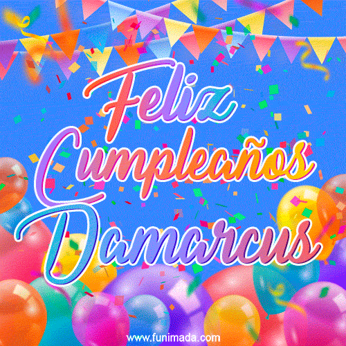 Feliz Cumpleaños Damarcus (GIF)