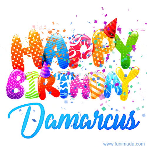 Happy Birthday Damarcus - Creative Personalized GIF With Name
