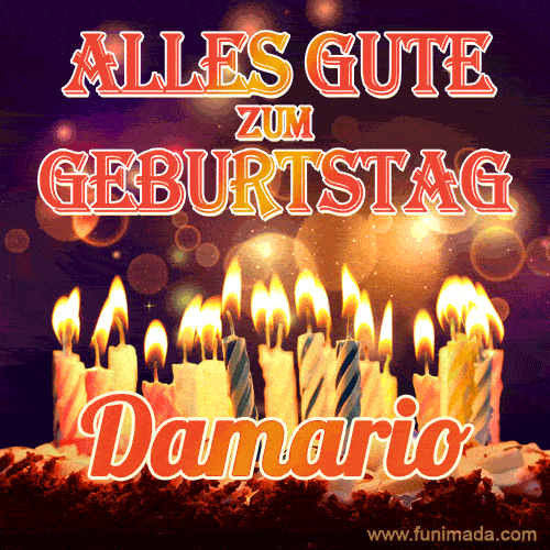 Alles Gute zum Geburtstag Damario (GIF)