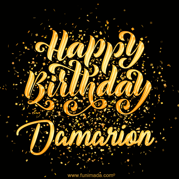 Happy Birthday Card for Damarion - Download GIF and Send for Free