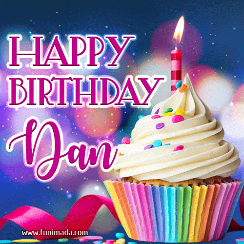 Happy Birthday Dan - Lovely Animated GIF