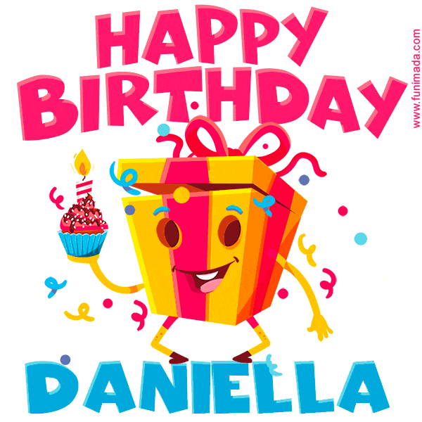 Funny Happy Birthday Daniella GIF