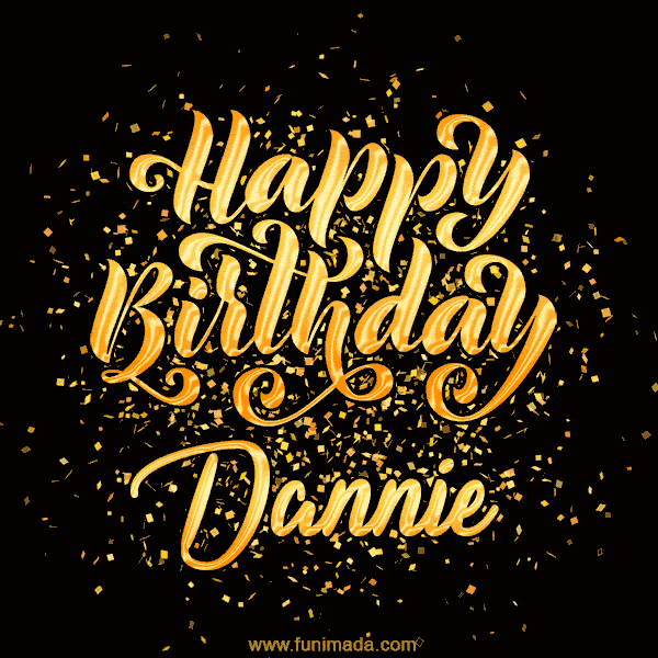 Happy Birthday Card for Dannie - Download GIF and Send for Free