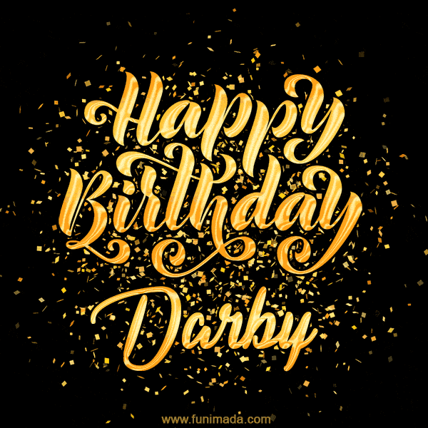 Happy Birthday Card for Darby - Download GIF and Send for Free
