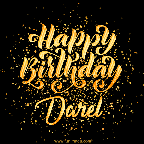 Happy Birthday Card for Darel - Download GIF and Send for Free