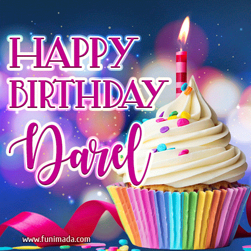 Happy Birthday Darel - Lovely Animated GIF