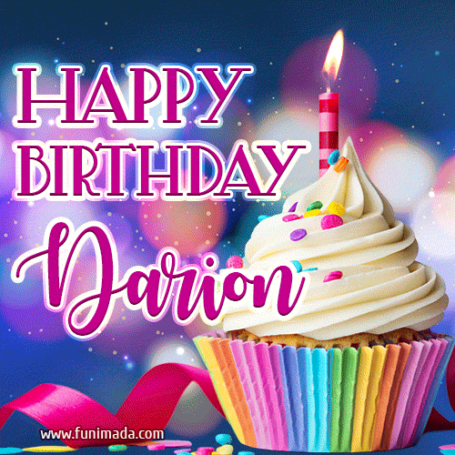 Happy Birthday Darion - Lovely Animated GIF