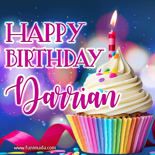 Happy Birthday Darrian - Lovely Animated GIF