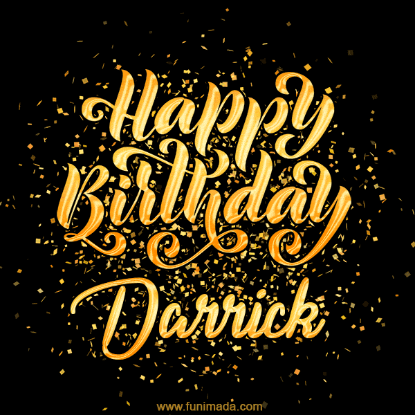 Happy Birthday Card for Darrick - Download GIF and Send for Free