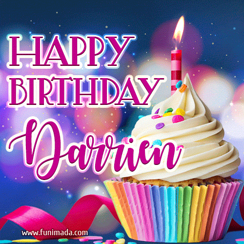 Happy Birthday Darrien - Lovely Animated GIF
