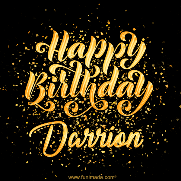 Happy Birthday Card for Darrion - Download GIF and Send for Free