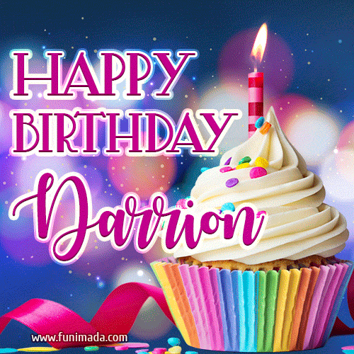 Happy Birthday Darrion - Lovely Animated GIF