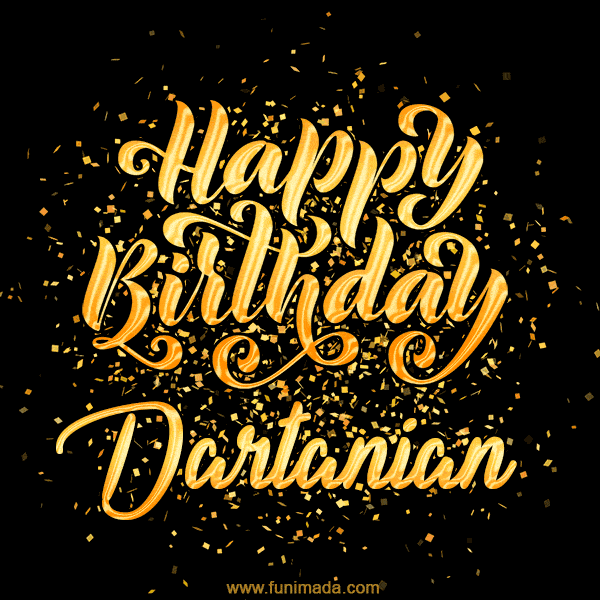 Happy Birthday Card for Dartanian - Download GIF and Send for Free